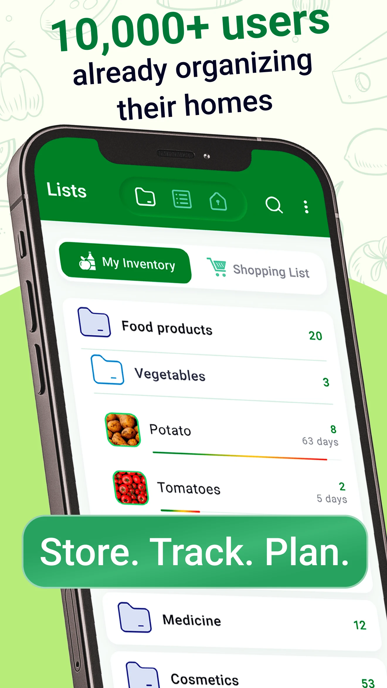 Home Inventory & Food: InvenDo screenshot